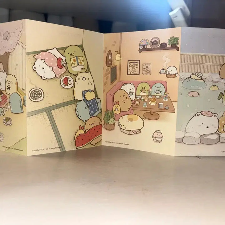 [BUNJANG] Sanrio Sumikko Gurashi Folding Photocard Anime Goods / 산리오 스미코구라시 접이식 포토카드 애니굿즈 애니포카