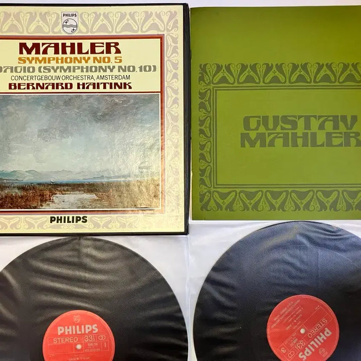 [BUNJANG] Bernard Haitink &amp; Concertgebouw Orchestra Gustav Mahler Symphony No. 5 &amp; No. 10 Adagio Vinyl 2LP Box Set / 수입초반) 하이팅크 - 말러 교향곡 5번/10번 LP