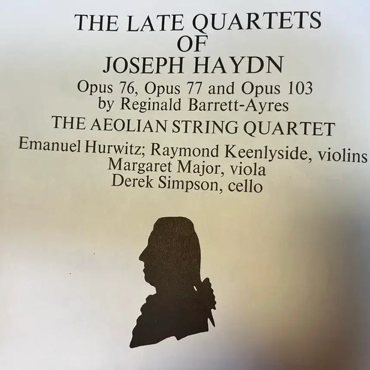 [BUNJANG] Aeolian String Quartet Haydn Late String Quartets 4LP Box Set / 수입) 에올리안 사중주단 - 하이든 현악 4중주 4LP