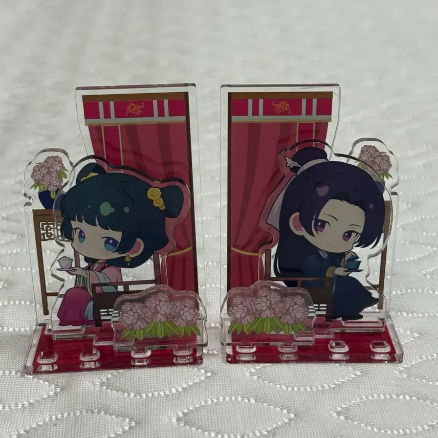 [BUNJANG] The Apothecary Diaries Chibi Acrylic Diorama Stand Set (Jinshi, Maomao) / 약사의 혼잣말 치비 아크릴 디오라마 스탠드 세트 진시 마오마오