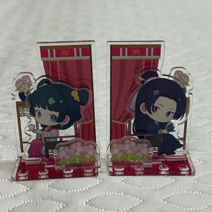 [BUNJANG] The Apothecary Diaries Chibi Acrylic Diorama Stand Set (Jinshi, Maomao) / 약사의 혼잣말 치비 아크릴 디오라마 스탠드 세트 진시 마오마오