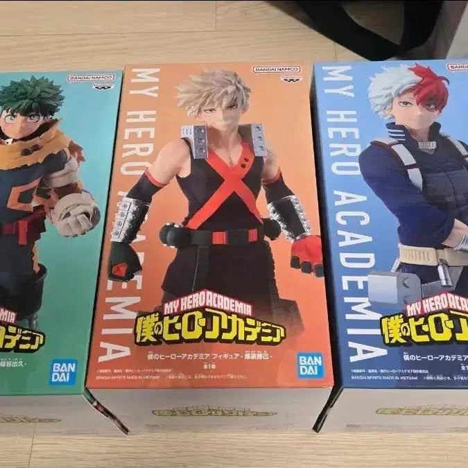 [BUNJANG] My Hero Academia Sealed Figure Bundle Set (Todoroki/Bakugo/Midoriya) / 미개봉 일괄 나히아 나의 히어로 아카데미아 피규어 (토도로키/바쿠고/미도리야)
