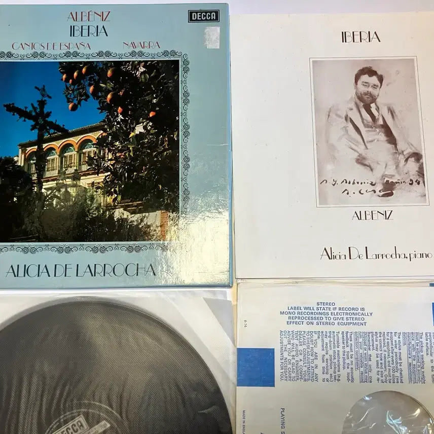 [BUNJANG] Alicia de Larrocha Plays Albéniz Iberia Decca Narrow Band Original LP Vinyl Record / 수입초반) 라로차 - 알베니스 이베리아 피아노 2LP