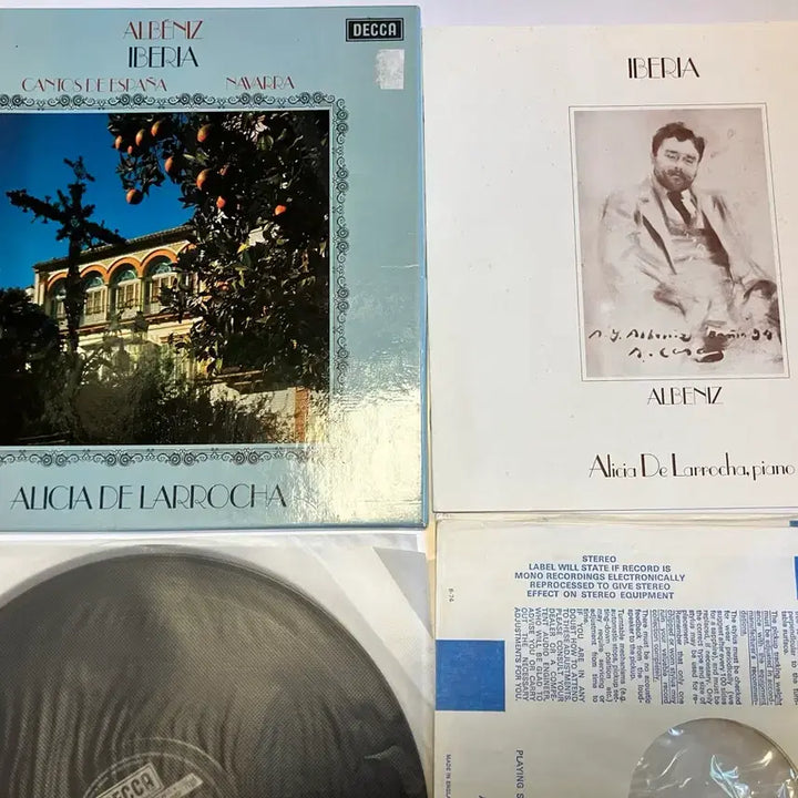 [BUNJANG] Alicia de Larrocha Plays Albéniz Iberia Decca Narrow Band Original LP Vinyl Record / 수입초반) 라로차 - 알베니스 이베리아 피아노 2LP