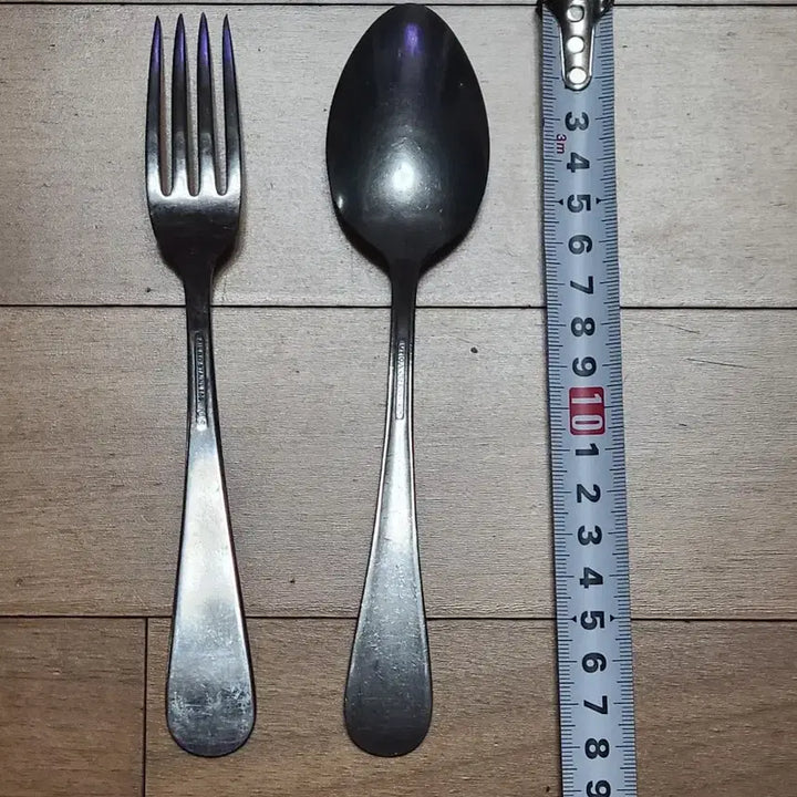 [BUNJANG] US Military Officer Issue Mess Kit Spoon &amp; Fork Set / 미군 오리지날 장교용 야전식기 스푼 포크 일괄