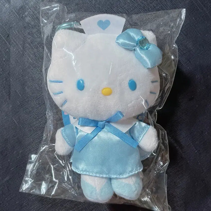 [BUNJANG] Sanrio Hello Kitty Nurse Mascot Holder Blue / 헬로키티 간호사 마스코트 홀더 블루 / 산리오