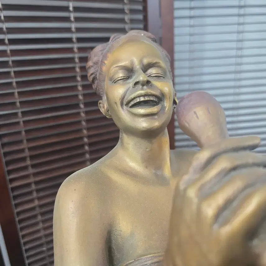 [BUNJANG] Vintage Singer Sculpture (Art Object) / 빈티지 여성 마이크 싱어 조각상(아트오브제)