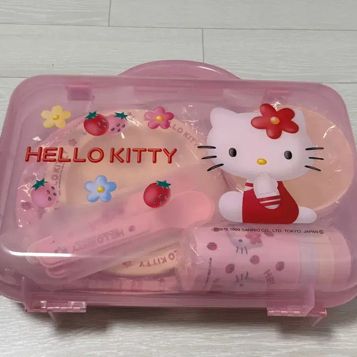 [BUNJANG] Sanrio Hello Kitty Strawberry Picnic Set / (레어/가격인하없음) 고전 딸기키티 피크닉세트