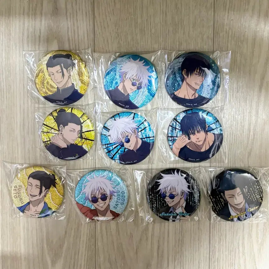 [BUNJANG] Jujutsu Kaisen Volume 0 "Shibuya Incident" Arc Can Badge Set - Gojo, Geto, Toji (Sealed) / [미개봉]주술회전 회옥옥절 캔뱃지 고죠 게토 토우지