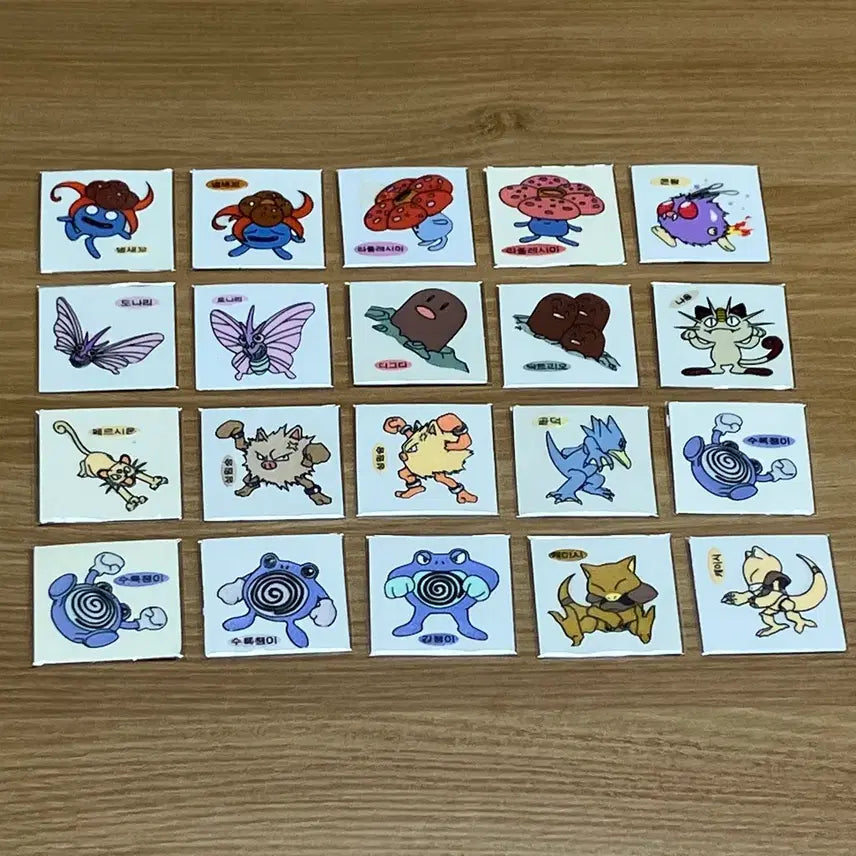 [BUNJANG] 1999 Pokemon Sticker (Unused Seal) / 99년(구버전) 포켓몬(안뗀씰)