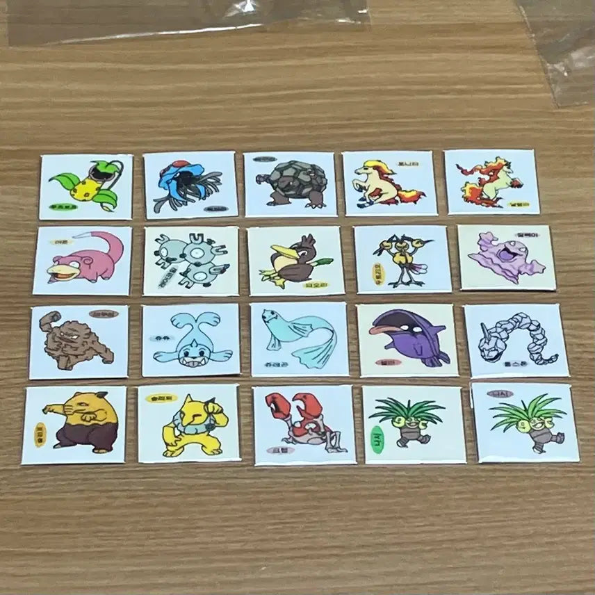 [BUNJANG] 1999 Pokemon Sticker (Unused Seal) / 99년(구버전) 포켓몬(안뗀씰)