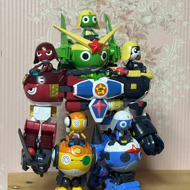 [BUNJANG] Keroro Robo MK-II 5-Figure Bundle Set (Partially Painted, Assembled) / (부분도색, 조립완료) 케로로 로보 mk2 5종 일괄