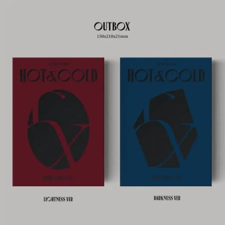 [BUNJANG] Park Jihoon HOT &amp; COLD 2 Ver. Bundle Set (Red/Navy) - Limited Edition Pre-order Benefit Photocards &amp; Poster / 새상품) 박지훈 앨범 핫앤콜드 hot &amp; cold 2종 세트 초도한정 특전 미공포 미공개 포카 초도한정 특전 포스터