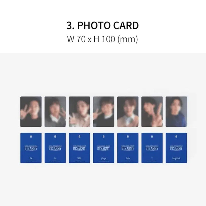 [BUNJANG] BTS ARMY Membership Gift Photocard / ARMY membership gift 아미 멤버십 기프트 포카