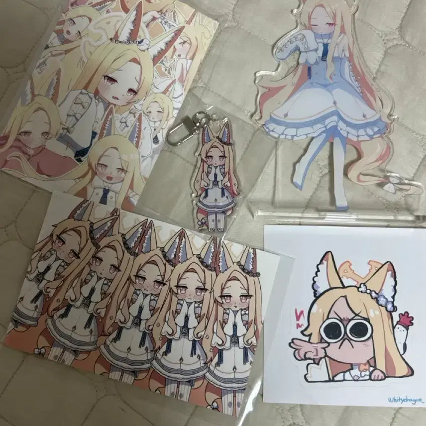 [BUNJANG] Blue Archive Seia Acrylic Stand &amp; Keychain Bundle Set / 일괄) 블루아카이브 세이아 비공식