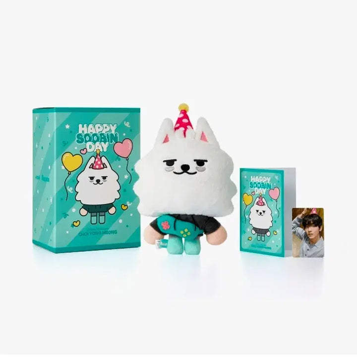 [BUNJANG] TXT Soobin Birthday Bbul-batu Heart Messenger Doll Photocard / 투바투 뿔바투 최용멍 생일 하트 메신저 인형 수빈 포카