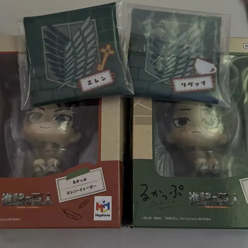 [BUNJANG] Attack on Titan Levi, Eren Look Up Bundle Set (POB Included) / 진격의거인 리바이, 에렌 룩업 일괄(특전포함)