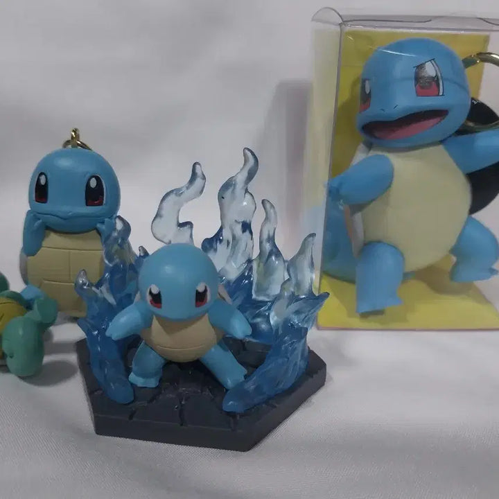 [BUNJANG] Pokemon Squirtle Figure 5-Set Moncolle Diorama Petanko Strap Gachapon Keychain / 포켓몬 꼬부기 피규어 5종 세트 몬코레 디오라마 페탄코 스트랩 가챠 몬콜레 키링