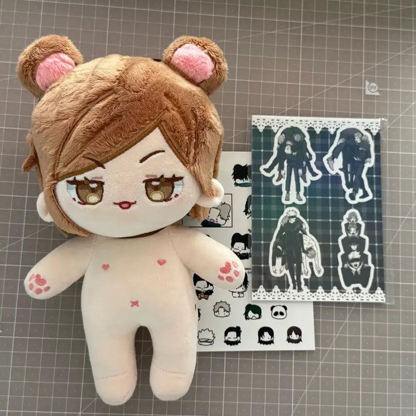 [BUNJANG] Jujutsu Kaisen Nobara Kugisaki Doll + Sticker Set / 주술회전 비공굿 노바라 인형 + 스티커 세트
