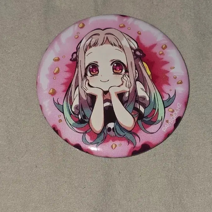 [BUNJANG] Jibaku Shonen Hanako-kun Yashiro Nene Donut Can Badge / 지박소년 하나코군 야시로 네네 도넛 캔뱃지