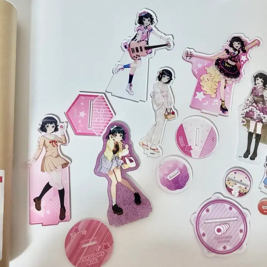 [BUNJANG] Bang Dream! Rimi Usami Mini Acrylic Stand &amp; Movie Poster Set / 뱅드림 리미 아크릴 스탠드 포스터