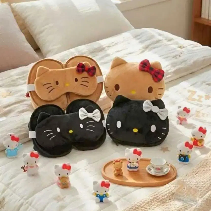[BUNJANG] Sanrio Hello Kitty Sleep Mask Pillow / 키티 수면안대베개 (새제품