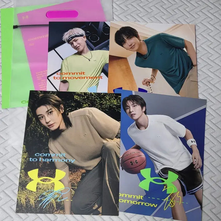 [BUNJANG] BOYNEXTDOOR Under Armour Photopack Liu Jaehyun Leehan Woonhak Bundle Set / 보이넥스트도어 보넥도 언더아머 포토팩 리우 재현 이한 운학 4장 일괄 양도