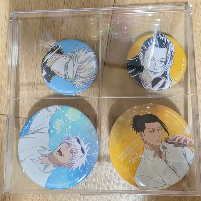 [BUNJANG] Jujutsu Kaisen Big Badge Bundle (Gojo, Geto) / 주술회전 빅뱃지 + 원화 뱃지(고죠.게토)일괄