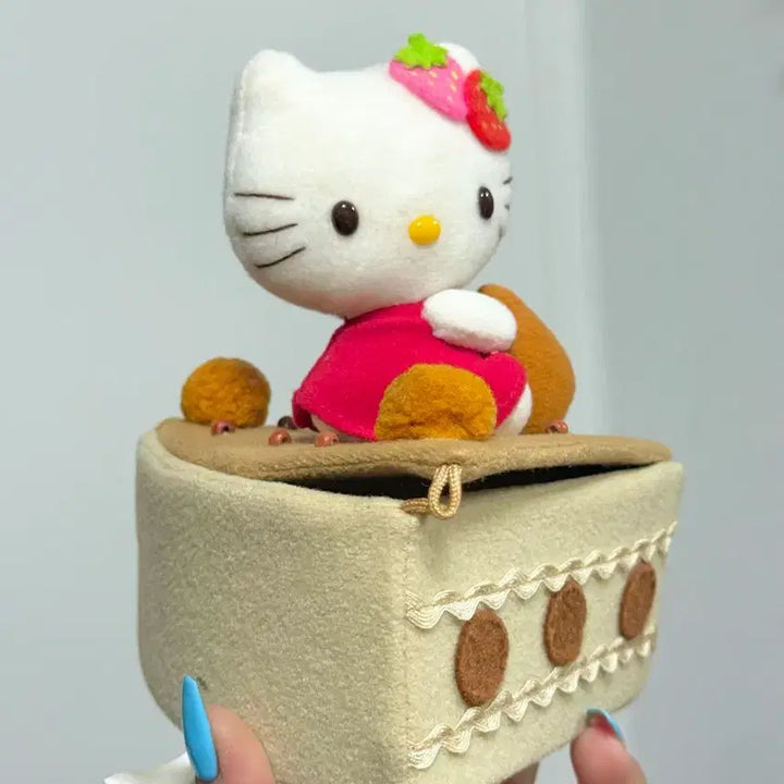 [BUNJANG] Sanrio Hello Kitty Vintage Chocolate Shortcake Storage Box / 고전 산리오 헬로키티 빈티지 초레어 초콜릿 쇼트케이크 보관함
