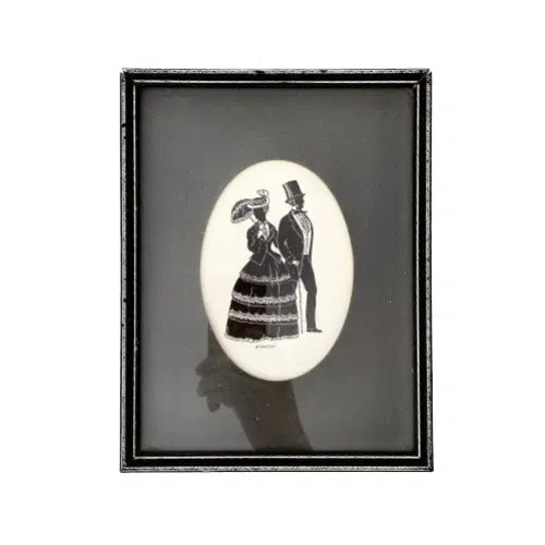 [BUNJANG] Antique English Silhouette Frame / 앤틱 영국 실루엣 액자
