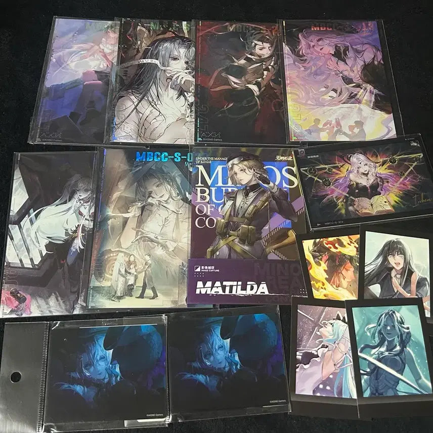 [BUNJANG] Mugimido Rust Margaret Hilda Matilda Rahu Full Set Acrylic CG Cards / 무기미도 러스트 마가렛 힐다 마틸다 라후 전낙 아크릴 cg 카드 파샤 일괄