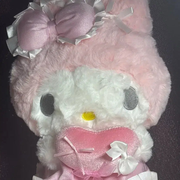 [BUNJANG] Sanrio My Melody China Exclusive Heart Ribbon Plush / 산리오 마이멜로디  중국한정 하트 리본 인형