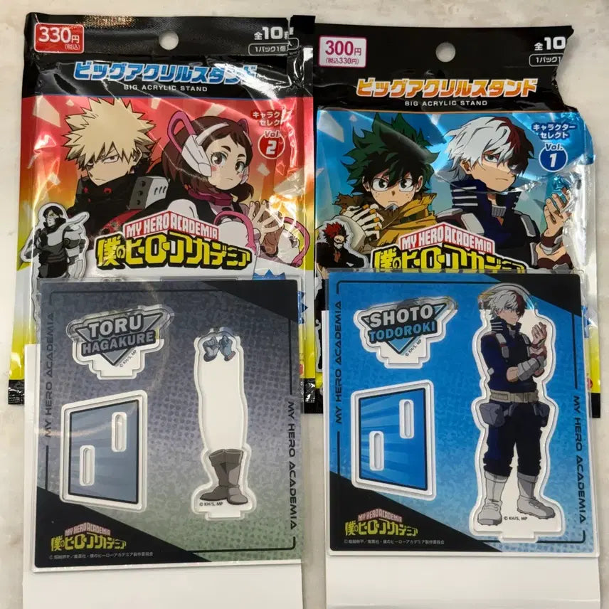 [BUNJANG] My Hero Academia Todoroki Shoto &amp; Hagakure Toru Bundle Japanese Daiso Acrylic Stands (Sealed) / [일괄/미개봉] 나히아 토도로키 쇼토 하가쿠레 일본 다이소 아크릴 스탠드 히로아카