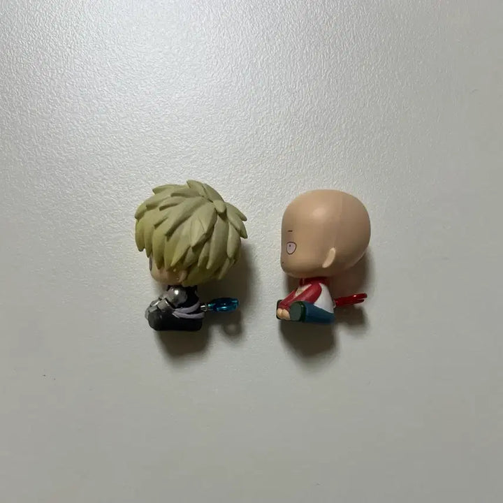 [BUNJANG] One Punch Man Fatto Wind-up Mascot Figure Gacha Vol. 2 Saitama &amp; Genos Bundle Set / 원펀맨 페탓토 태엽 마스코트 피규어 가챠 2탄 사이타마 제노스 일괄