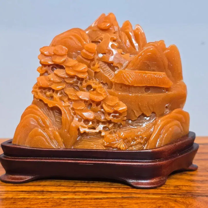 [BUNJANG] Jade Carving Mineral Stone / 26081404 좋은 기운을 주고 조각이 섬세한 옥조각 광물 수석 팝니다