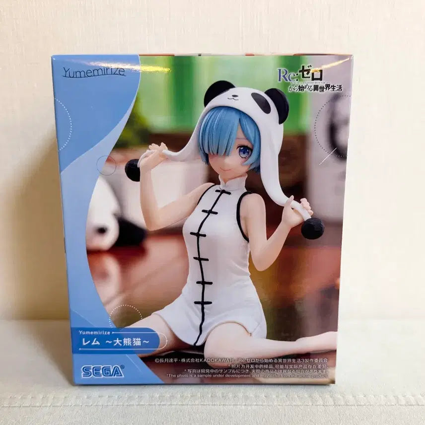 [BUNJANG] Sega Re:Zero Rem Panda Ver. Figure (New) / 신상정품)세가 유메미라이즈 리제로 렘 판다버전 피규어 새상품