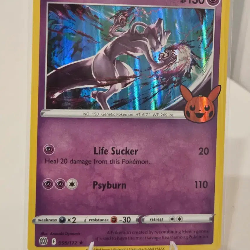 [BUNJANG] Pokémon Card Mewtwo Trick or Trade 056/172 (North American Halloween Promo) / "포켓통통"[영판/북미판/할로윈프로모] 포켓몬 카드 뮤츠 (Mewtwo / Trick or Trade 056/172)