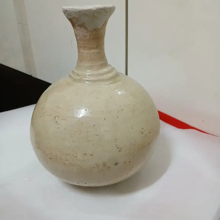 [BUNJANG] Antique White Porcelain Vase (Cheongsong Celadon) / 앤틱 도자기 화병 백자