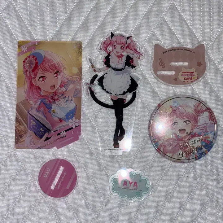[BUNJANG] BanG Dream! Maruyama Aya Chinese Cafe Limited Nekomimi Acrylic Stand Bundle Set / 뱅드림 마루야마 아야 중국 카페 한정 네코미미 아크릴스탠드 일괄