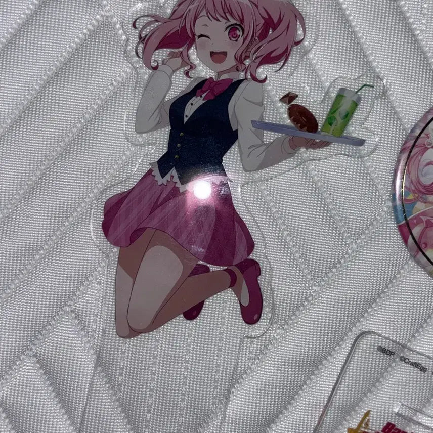 [BUNJANG] Bang Dream Maruyama Aya Hongdae Dungeon Acrylic Stand &amp; Can Badge Bundle Set / 뱅드림 마루야마 아야 홍대던전 아크릴스탠드 캔뱃지 일괄