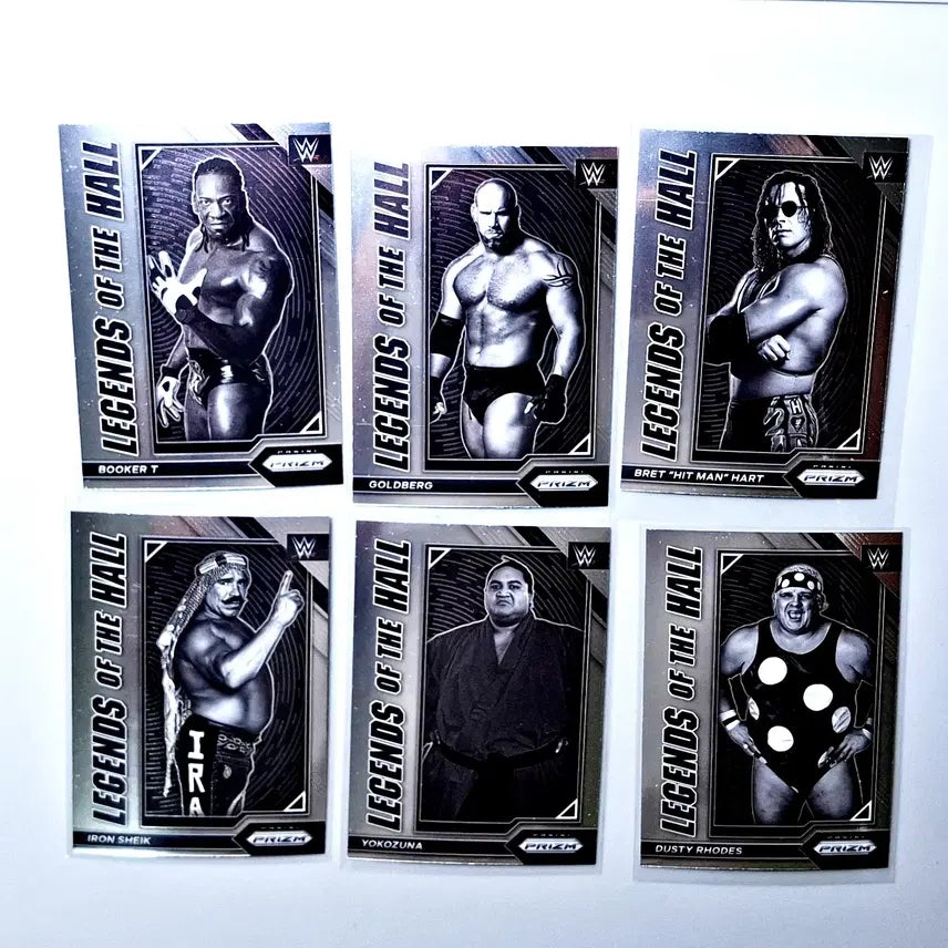 [BUNJANG] Panini Prizm Legends 6-Card Lot (Bret Hart, Goldberg, Booker T) / WWE 브렛하트 골드버그 부커티등 레전드 6인 2023 파니니 프리즘