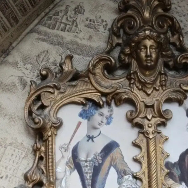 [BUNJANG] Antique French Bronze Painting Frame / 프랑스 앤틱 브론즈 명화 액자