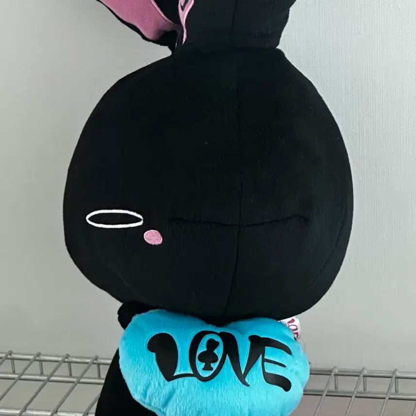 [BUNJANG] Love Rabbit Black Large Plush Doll / LOVE 러브토끼 러브우사기 블랙 대형 인형 누이 일본 고전 오오츠카 아이 레트로 헤이세이