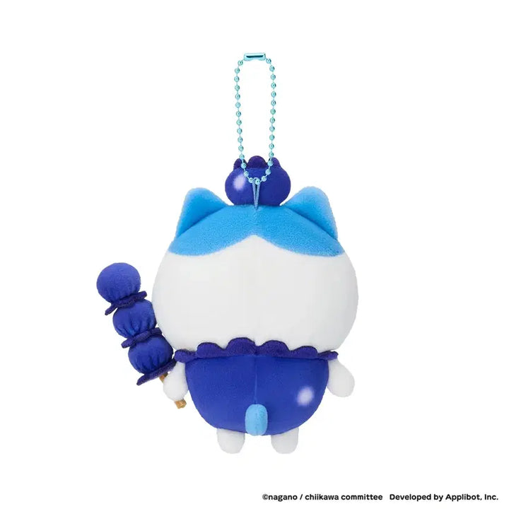 [BUNJANG] Cheekawa Hachiware Blueberry Mascot Plush Keychain (Sealed) / 먼작귀 치이카와 하치와레 블루베리 마스코트 인형 키링 미개봉 새상품