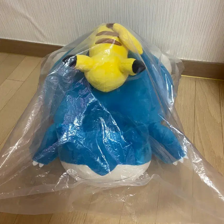 [BUNJANG] Pokemon Center Snorlax Pikachu Plush Doll B Prize / 포켓몬스터 제일복권 잠자는 잠만보 피카츄 인형 B상 미개봉
