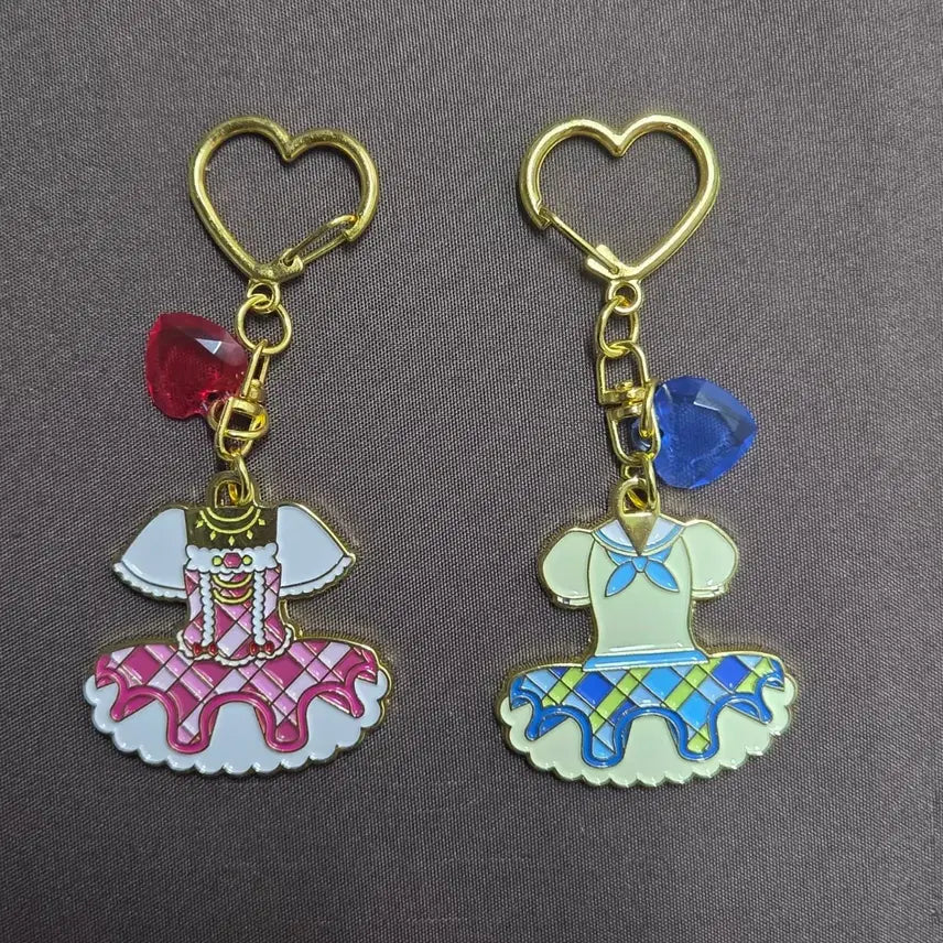 [BUNJANG] Aikatsu! Ichigo Hoshimiya &amp; Aoi Zaizen School Uniform Keyring Bundle Set / 교환,판매) 아이카츠 아이엠스타 마린 루나 미즈키 아오이 교복 키링 일괄