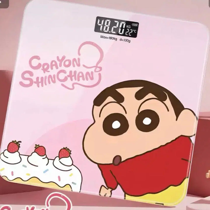 [BUNJANG] Crayon Shin-chan Strawberry Cake Design Unused Digital Scale / 짱구체중계 미사용 제품