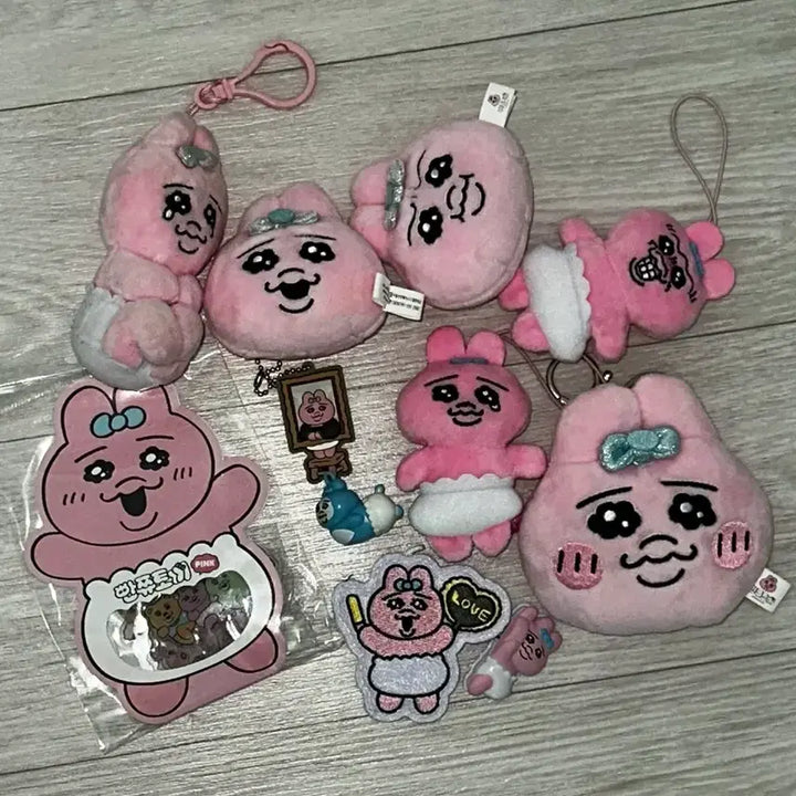 [BUNJANG] Bbanjji Tokki Oppancheong Rabbit Plush Doll Bundle Set / 빤쮸토끼 오판츄 오빤쮸 우사기 인형 일괄 판매
