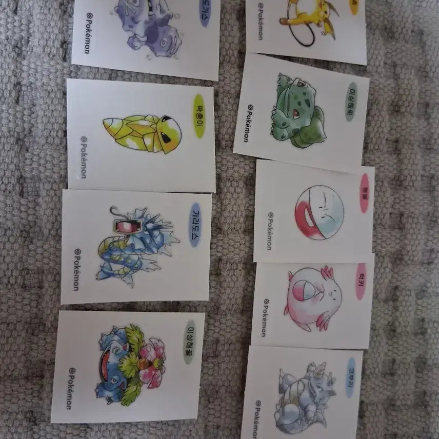 [BUNJANG] Pokemon 30th Anniversary Stickers Bundle Set / 일괄 포켓몬 30주년 띠부씰 라이츄 이상해씨 봄볼 럭키 코뿌리 딱충이 또도가스 갸라도스 이상해꽃