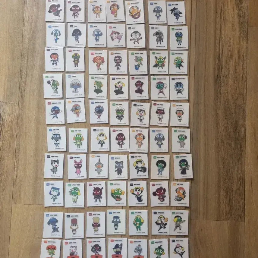[BUNJANG] Keroro 1st Edition Full Set 띠부씰 / 케로로 띠부씰 1탄전종